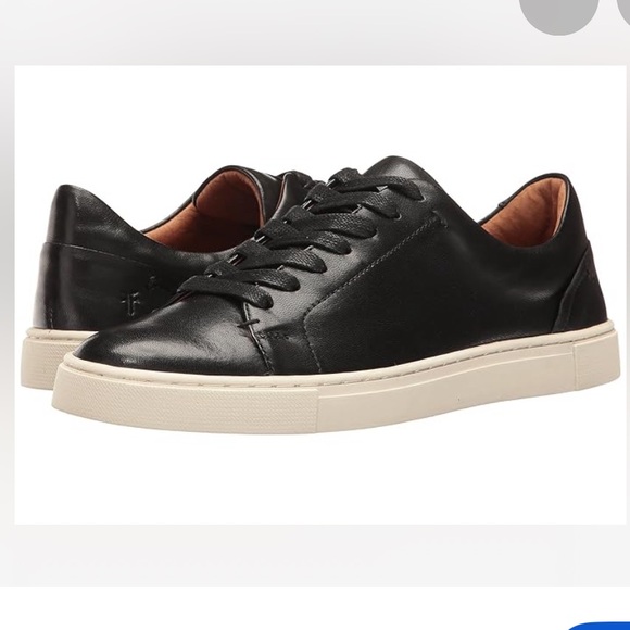 FRYE Gia Leather Platform Women’s Sneakers Sz 9 M Low Top Black Lace Up Casual - Picture 13 of 13